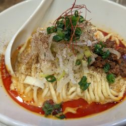 汁無し担々麺1100円麺大盛150円