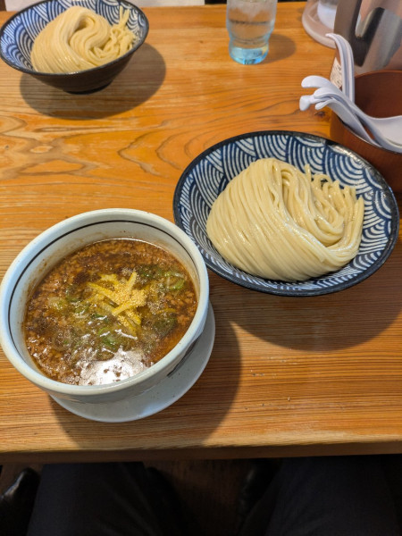 「つけそばゆず醤油」@麺 一直の写真