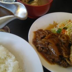 カレーセット スタミナ焼&メンチカツ 1100円