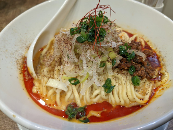 「汁無し担々麺1100円麺大盛150円」@らーめん 子うさぎ 大塚店の写真