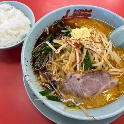 G系特製もやし味噌ラーメン 半ライスセット ¥1130