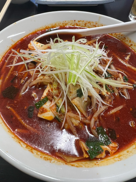 「閻魔ラーメン2辛　火の海」@支那そば 晴流家の写真