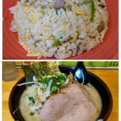博多博多千切りネギラーメン➕セットチャーハン 替え玉3硬め