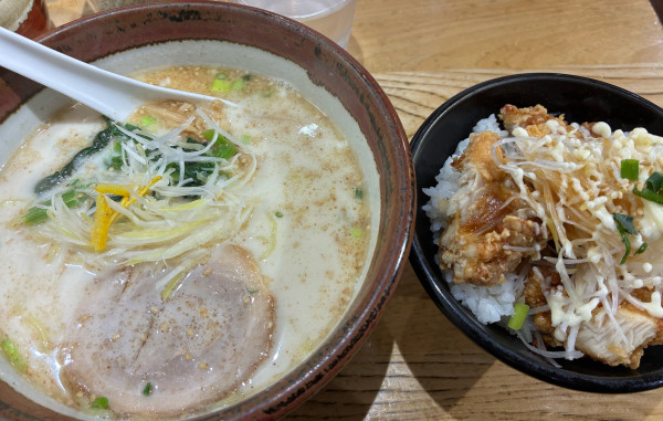 「塩丼セット　1300円」@俺流塩らーめん 円山町店の写真