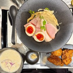 特製鶏つけsoba＋唐揚げ