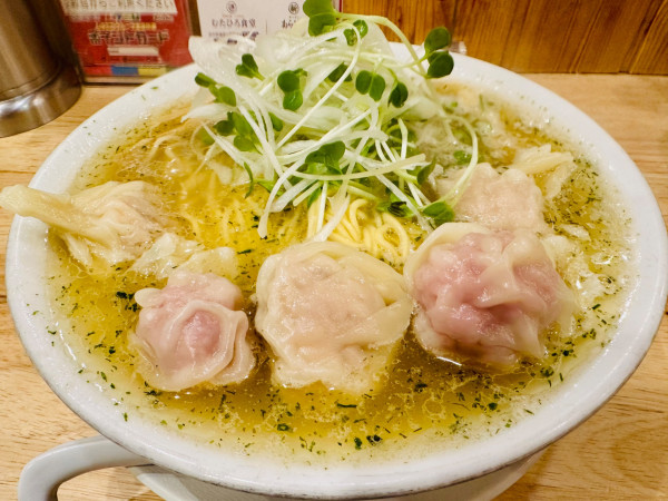 「【限定】海老塩雲呑麺（大）【1350円】」@中華そば ムタヒロの写真