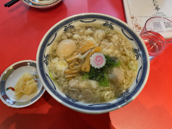 「味玉わんたん麺(わんたん5個)」@阿佐ヶ谷 わんたん亭の写真