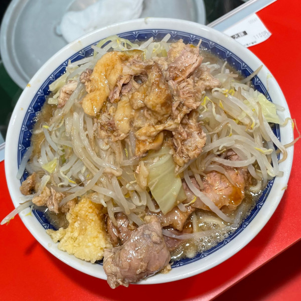 「大豚 1,100円（ニンニク•アブラ）」@ラーメン二郎 名古屋大曽根店の写真
