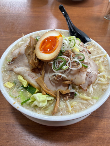 「背脂味噌ラーメン中盛」@らーめんの土佐屋の写真