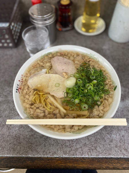 「中華そば大盛脂マシマシニンニクトッピング」@つたふじ 福山支店の写真