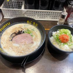 ラーメン+明太子ごはん