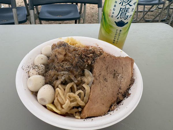 「特龍豚そば1000円、うずら200円」@スープと麺フェスティバルの写真