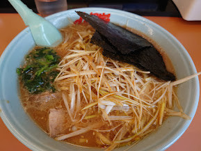 「ネギ味噌 中盛 + ネギ」@ラーメン山岡家 さいたま丸ヶ崎店の写真
