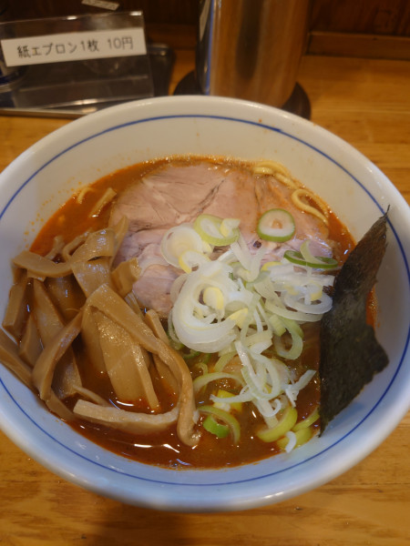 「辛味らーめん」@麺屋はし本の写真