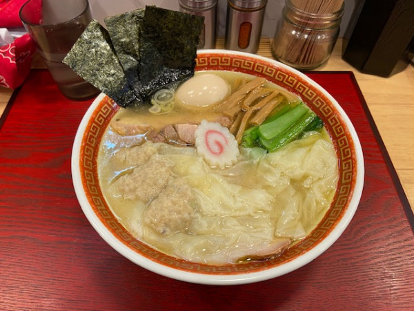 「特製ワンタン麺（塩）」@麺創庵 砂田の写真