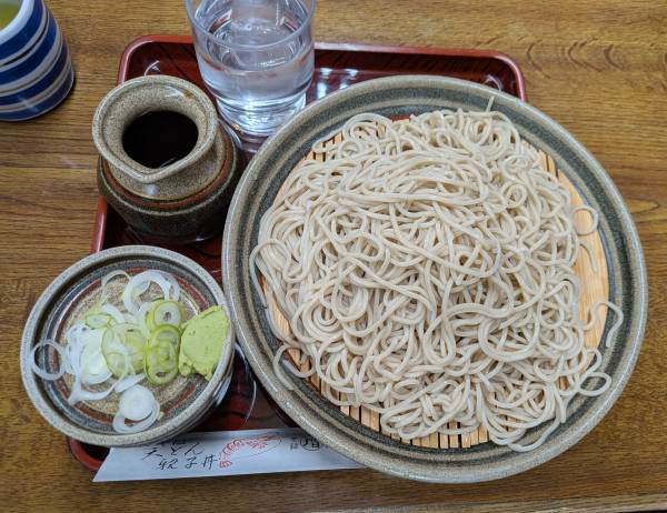 「もりそば大盛570円＋120円」@増田屋の写真