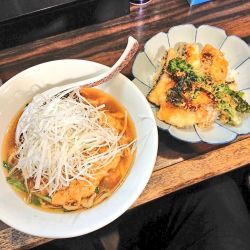 あん肝としじみ出汁のそば、など