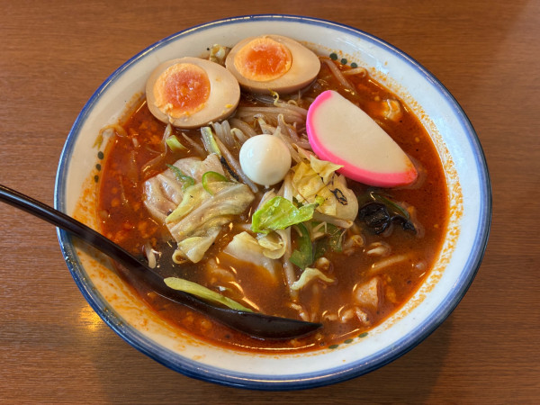 「野菜らーめん辛し味(990円)」@みそ禅 勿来店の写真