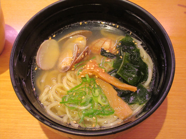 「貝塩そば（450円）」@スシロー 福生店の写真