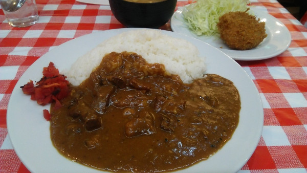 「カレー&ポテトコロッケ 1100円」@洋食 大吉の写真
