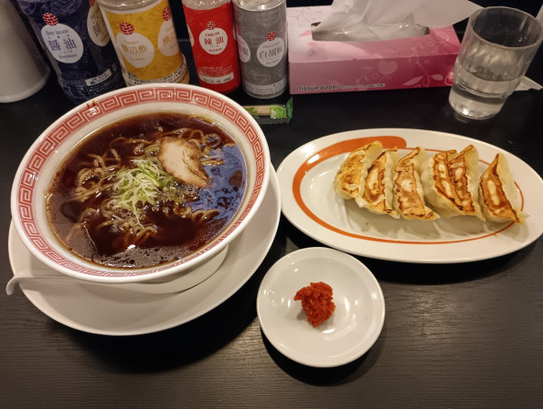 「ブラックセット　500円」@幸楽苑 イオンタウン塩川店の写真