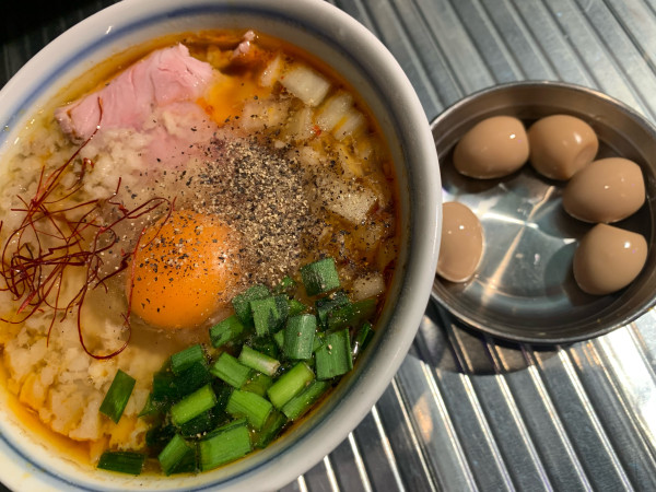 「スタミナ(ウズラ味玉)」@RAMEN NOODLES フユツキユキトの写真