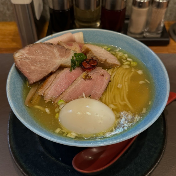 「鴨チャー帆立鯛煮干しそば」@麺処 青野の写真