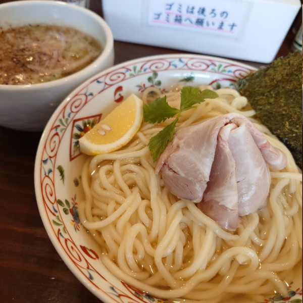 「ねぎ塩ホルモン釜揚げつけ麺」@煮干ラーメン 北栄の写真