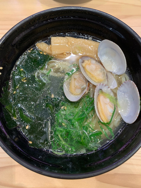 「スシロー貝塩ラーメン」@スシロー 夏見台店の写真