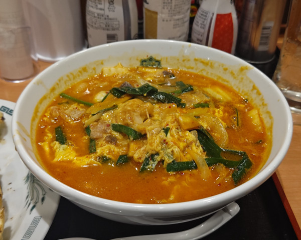 「チゲ味噌ラーメン」@日高屋 船堀南口店の写真