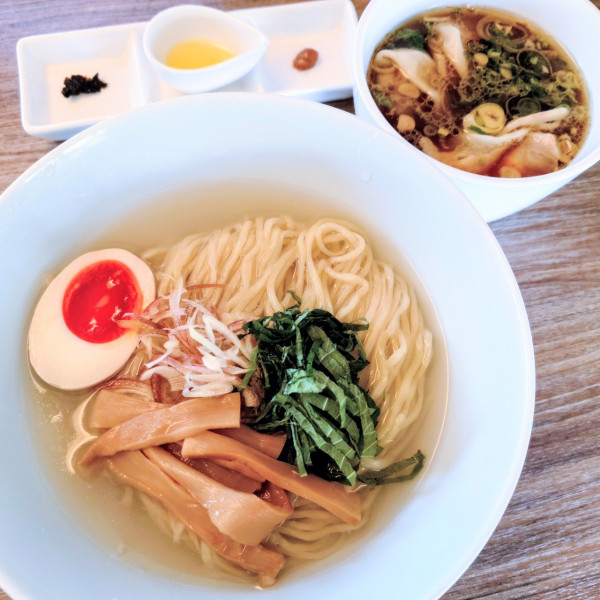 「醬油【特製】しじみ昆布水つけ麺」@中華そば 和渦 TOKYOの写真