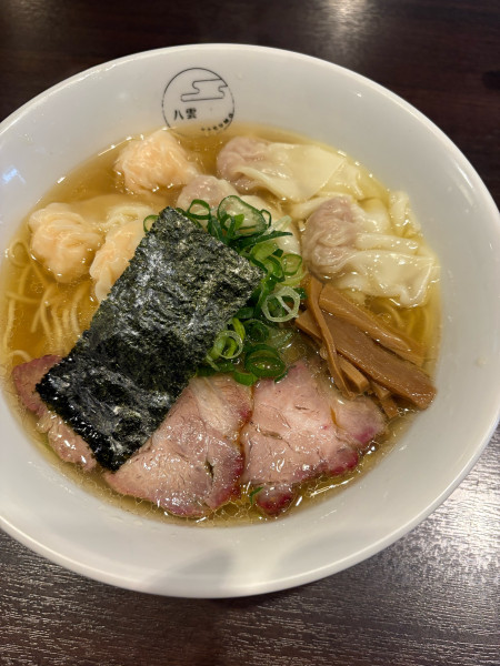 「白だし特製ワンタン麺」@八雲の写真