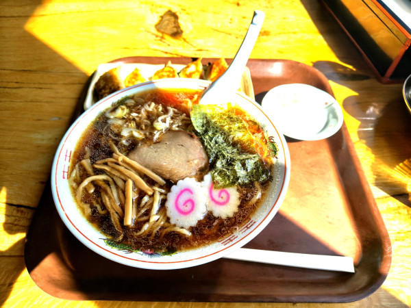 「中華そば(醤油)900円大盛＋100円」@のんきやの写真