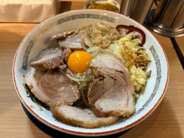 「汁なし」@ラーメン豚山 門前仲町店の写真