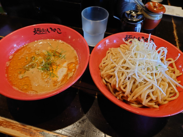 「えび味噌つけ麺 中盛 冷盛り」@麺処いのこ 赤塚店の写真