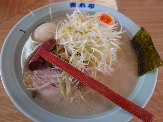 「ネギラーメン 中盛 塩 ネギダブル」@ラーメン青木亭 草加店の写真