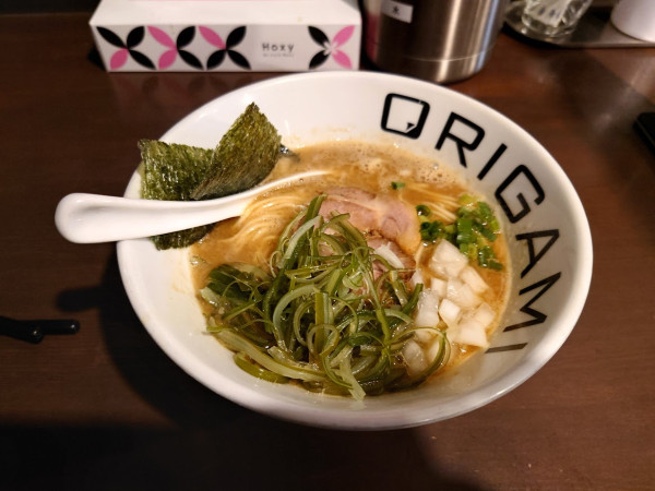 「濃厚煮干しそば」@麺屋 ORIGAMIの写真