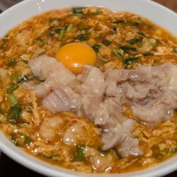 卵落としじゃん麺ホルモン倍ご飯セット