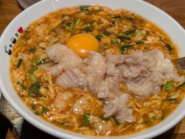 「卵落としじゃん麺ホルモン倍ご飯セット」@じゃんめん 三宮店の写真