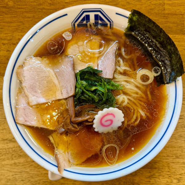 「生姜醤油ラーメン  半チャーハン」@炒飯と新潟中華そば 我武者羅 初台店の写真