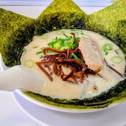 のりラーメン＋替え玉(サービス)･味玉